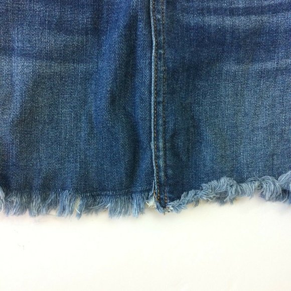 American Eagle Womens Denim Jean Skirt Size 6 Hi-Rise Mini Next Level Stretch - Picture 5 of 9